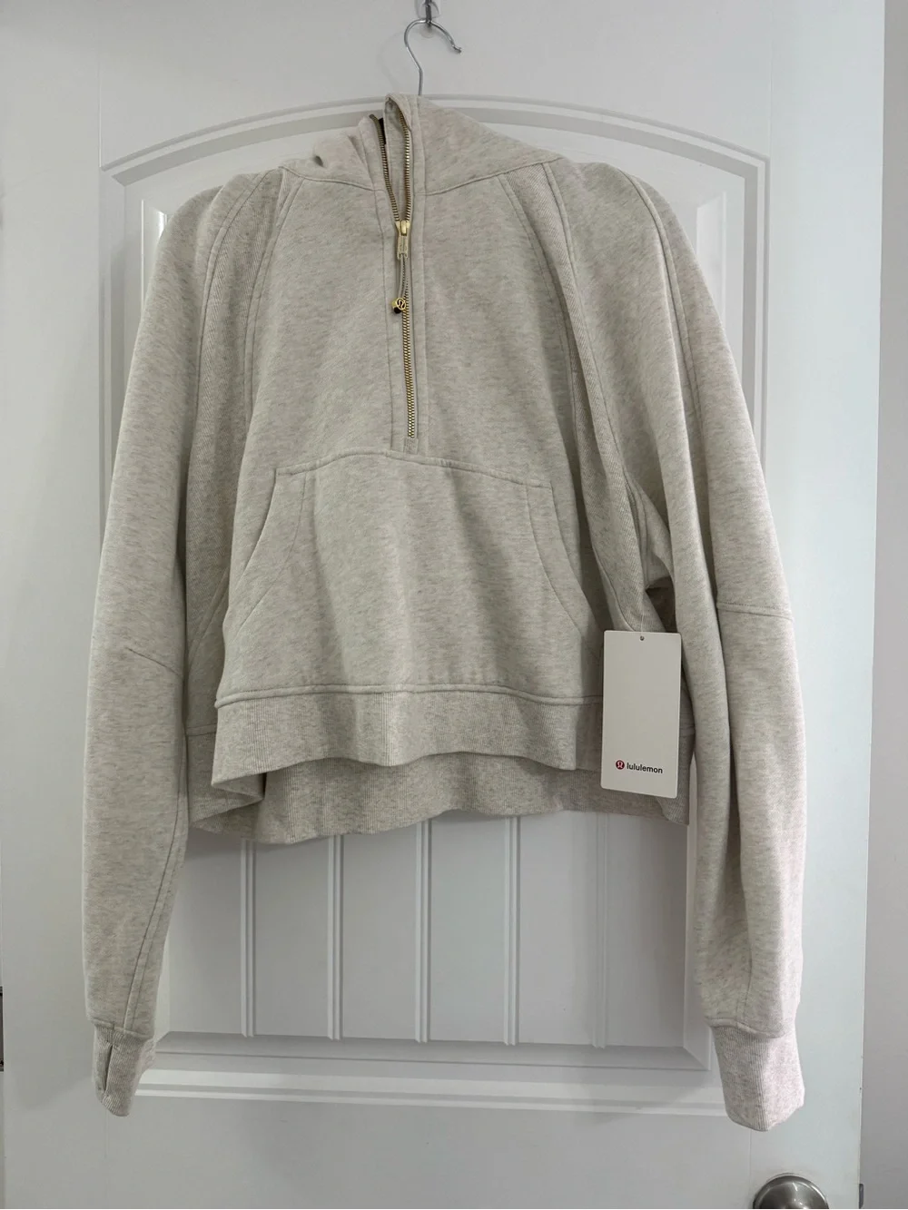 lululemon athletica Women's Gray Half-Zip Hoodie